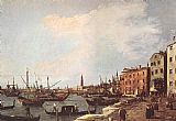 Canaletto Famous Paintings - Riva degli Schiavoni - west side